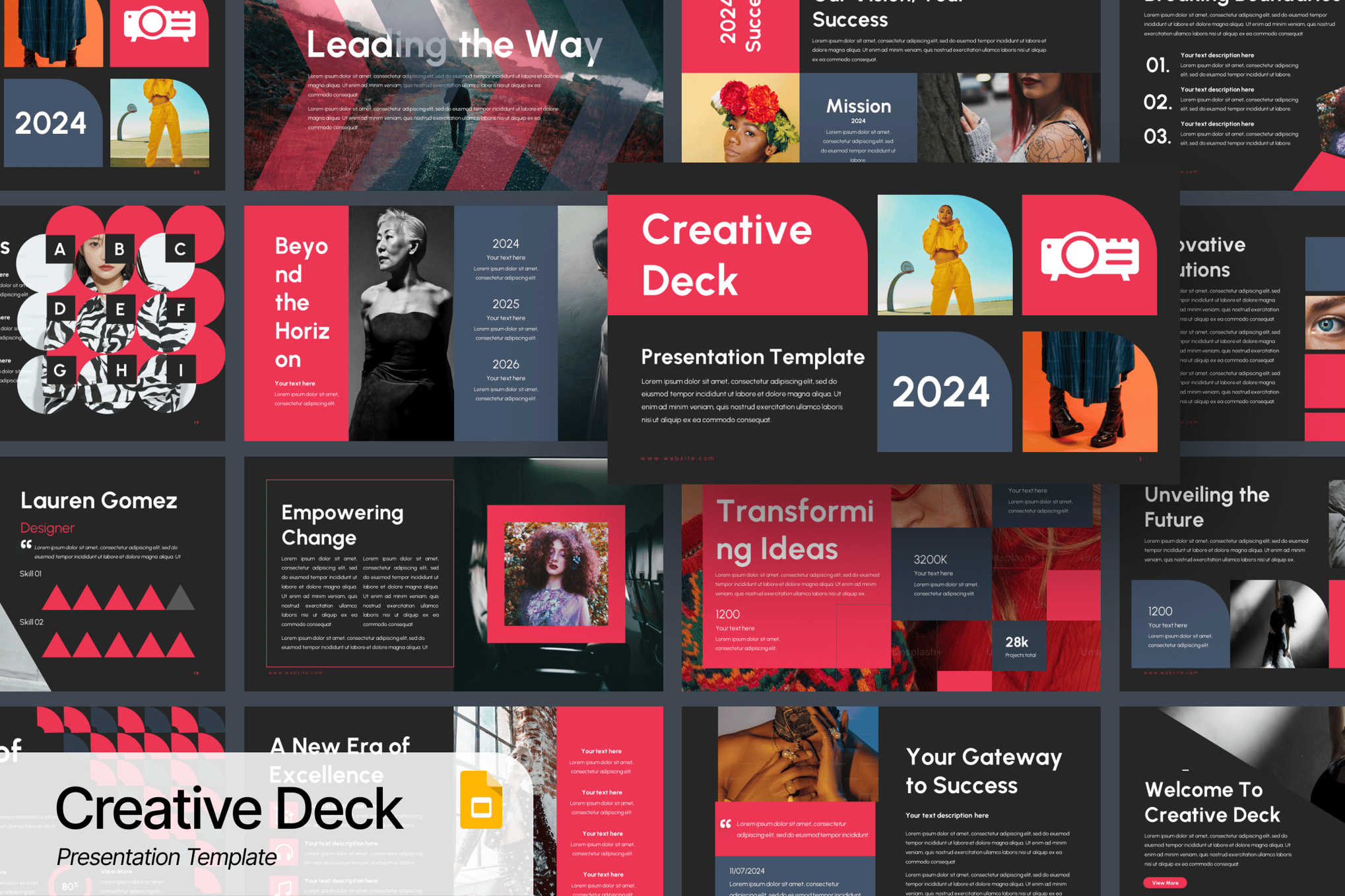 Unique Pitch Deck PowerPoint Template