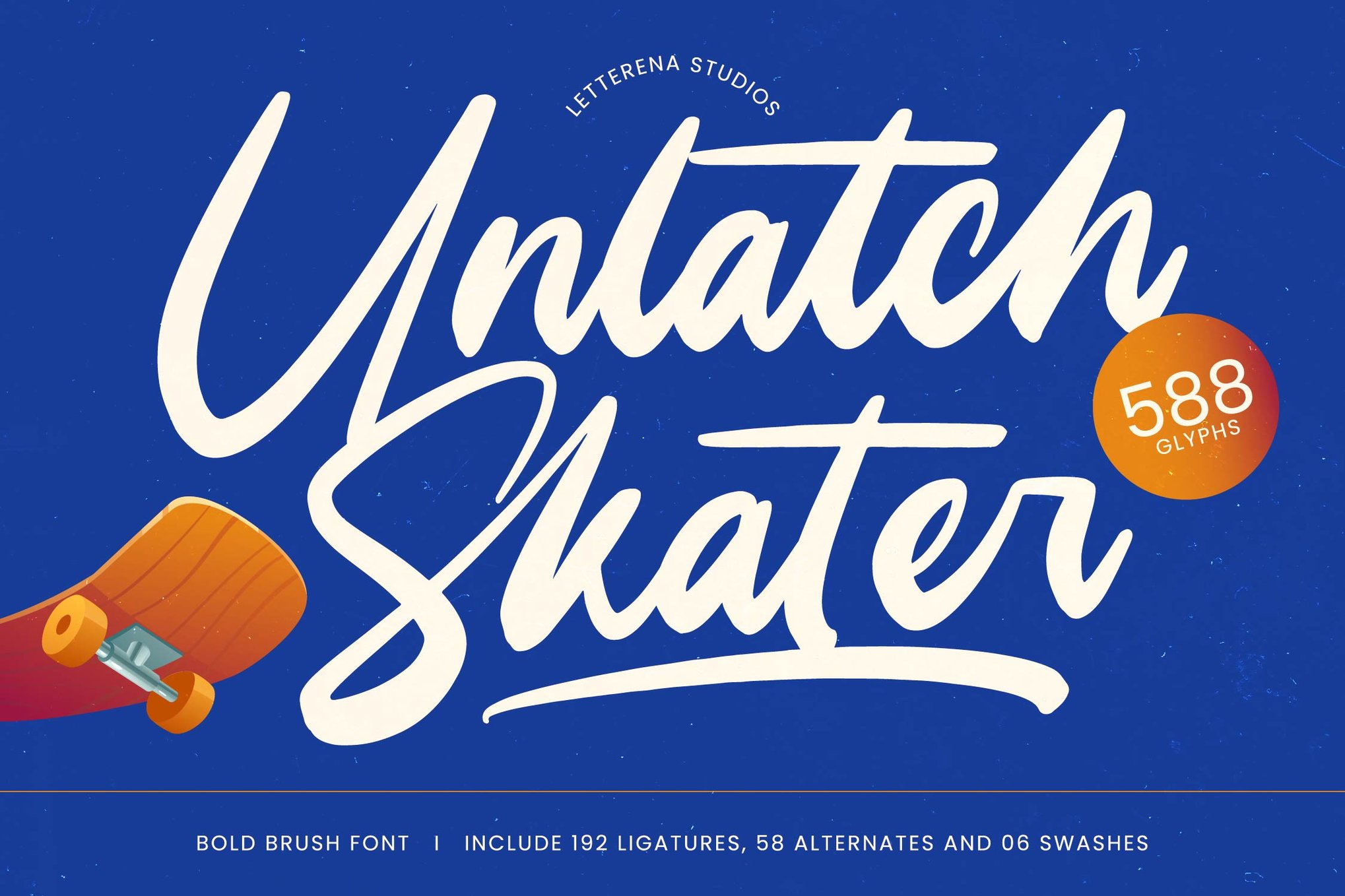 Unlatch Skater - Bold Marker Font