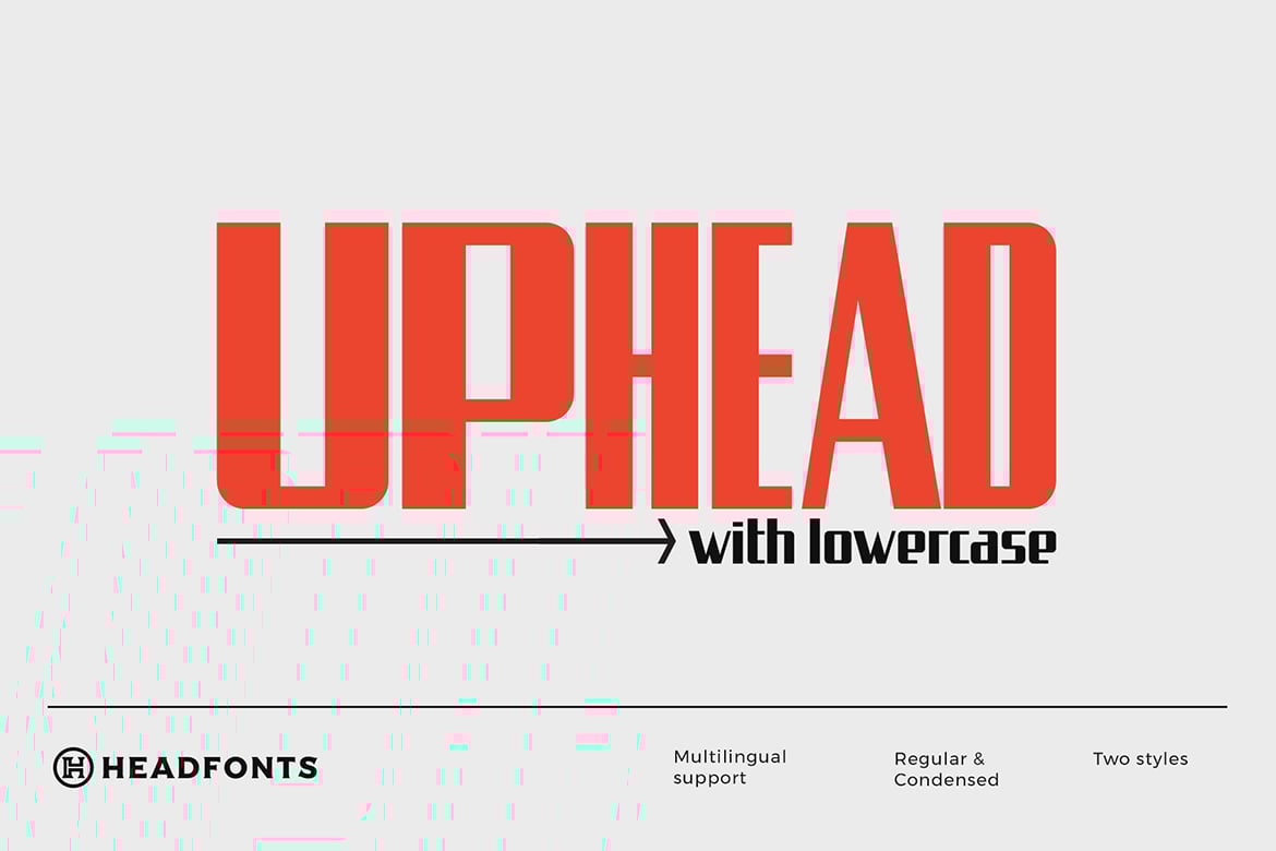 Uphead - Industrial Portfolio Font