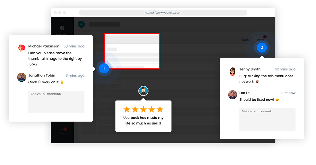 userback Userback: Get Immediate and Visual Feedback design tips 