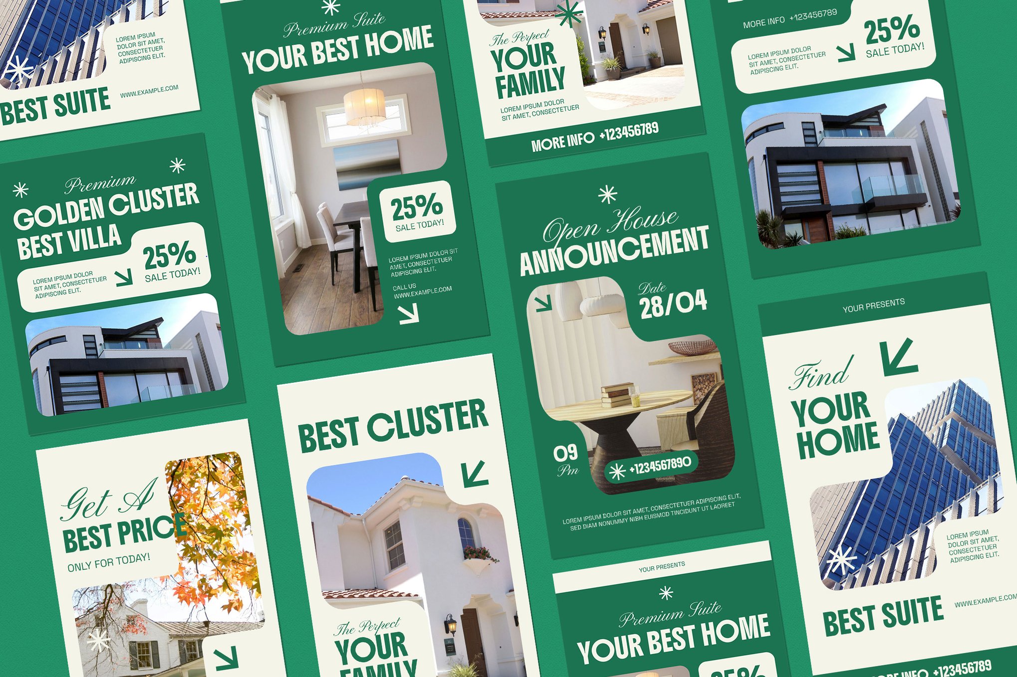 Utilitarian Real Estate Instagram Template Kit