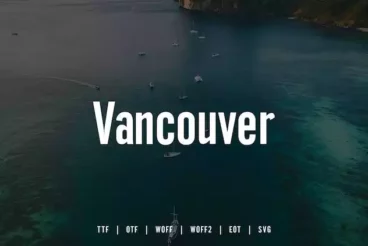 First alternate image for Vancouver Clean Title Font