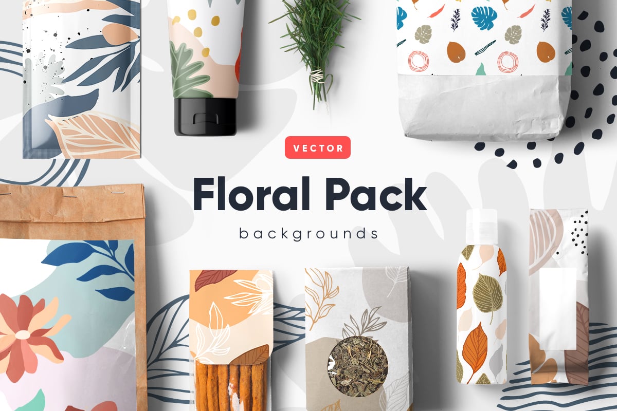 Vector Floral Backgrounds & Patterns