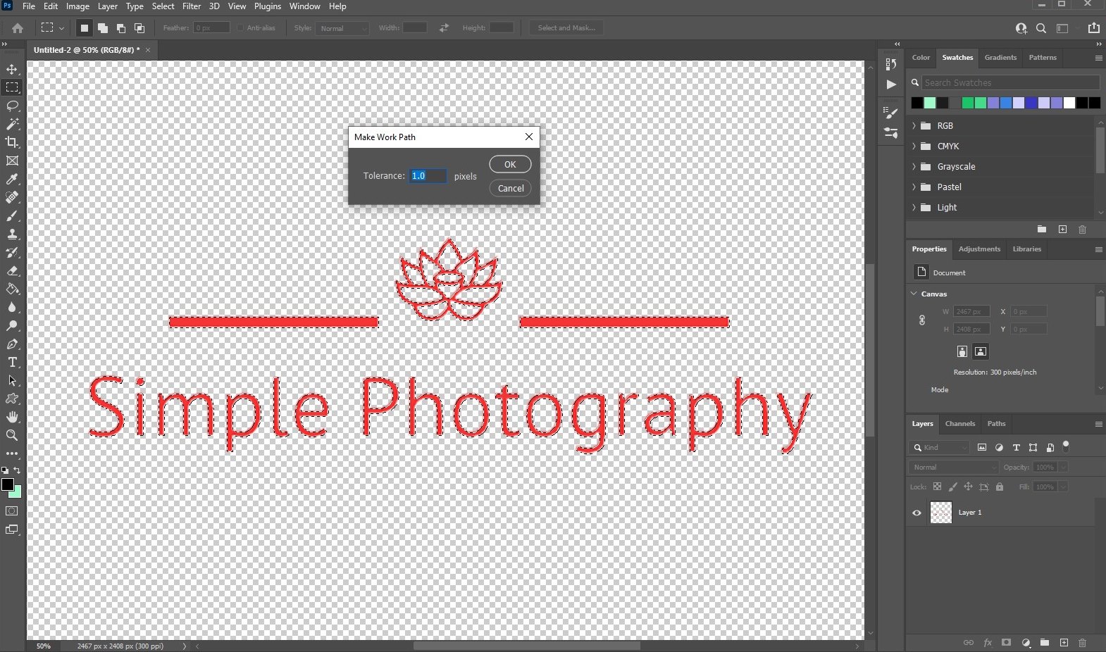 vectorize an image in photoshop