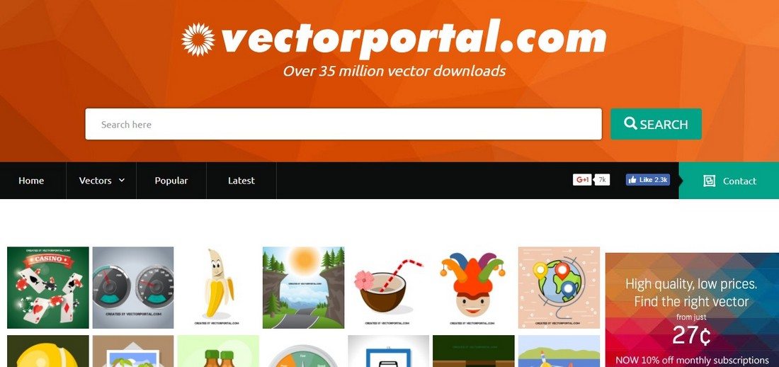 10+ Situs Web Untuk Download Vector Art Gratis 