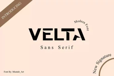 Velta Modern Sans-Serif Typeface