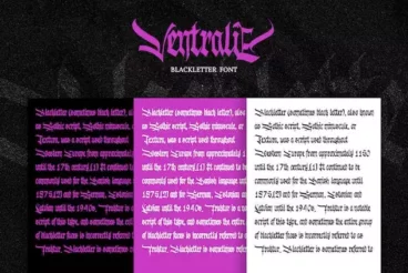 Second alternate image for Ventralie Blackletter Font
