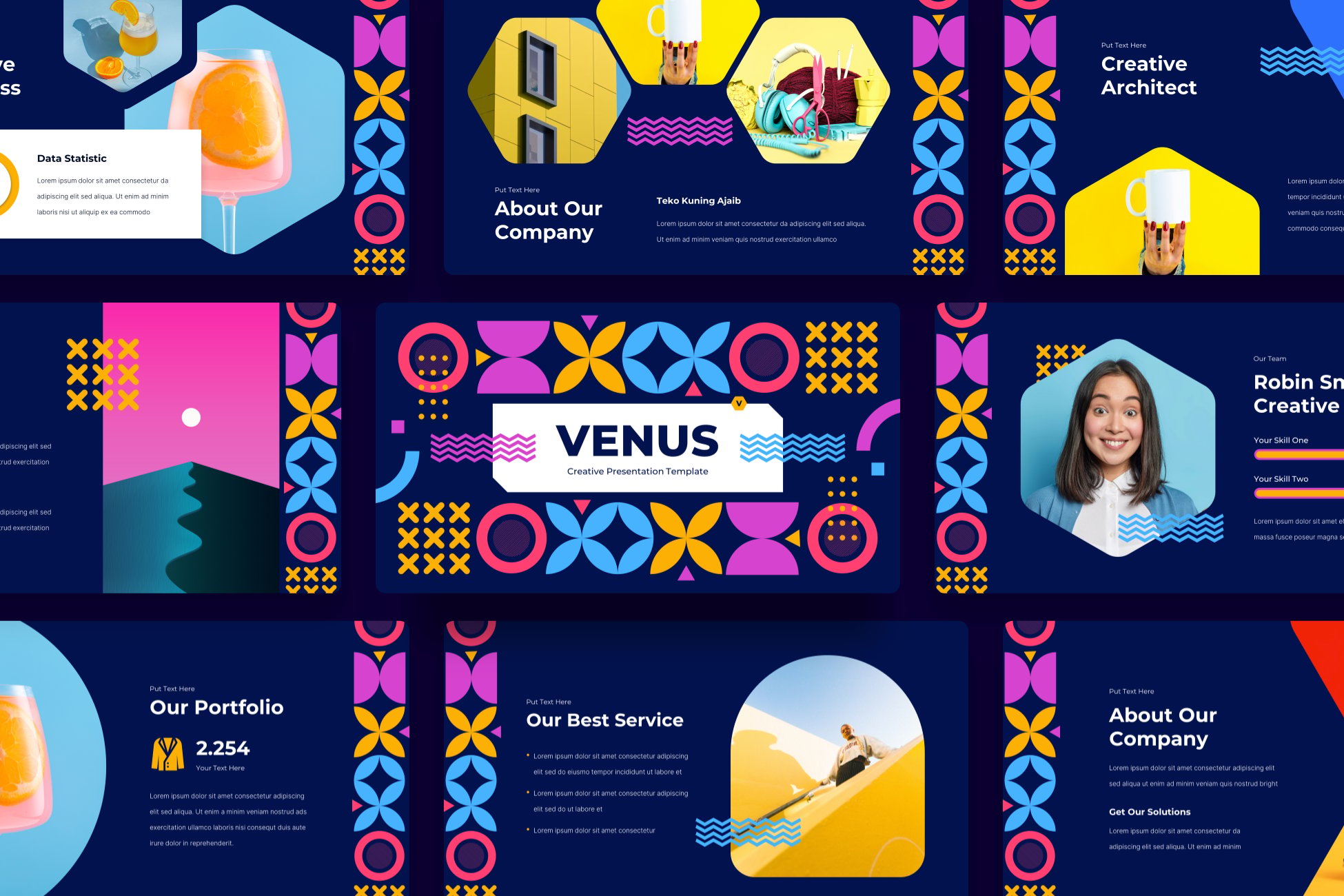 Venus - Trendy Unique PowerPoint Template