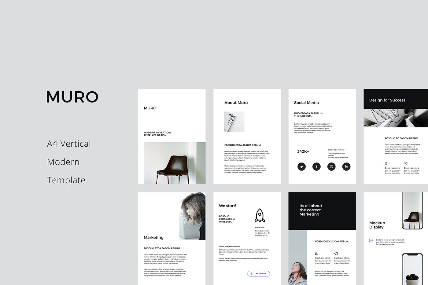 vertical presentation design