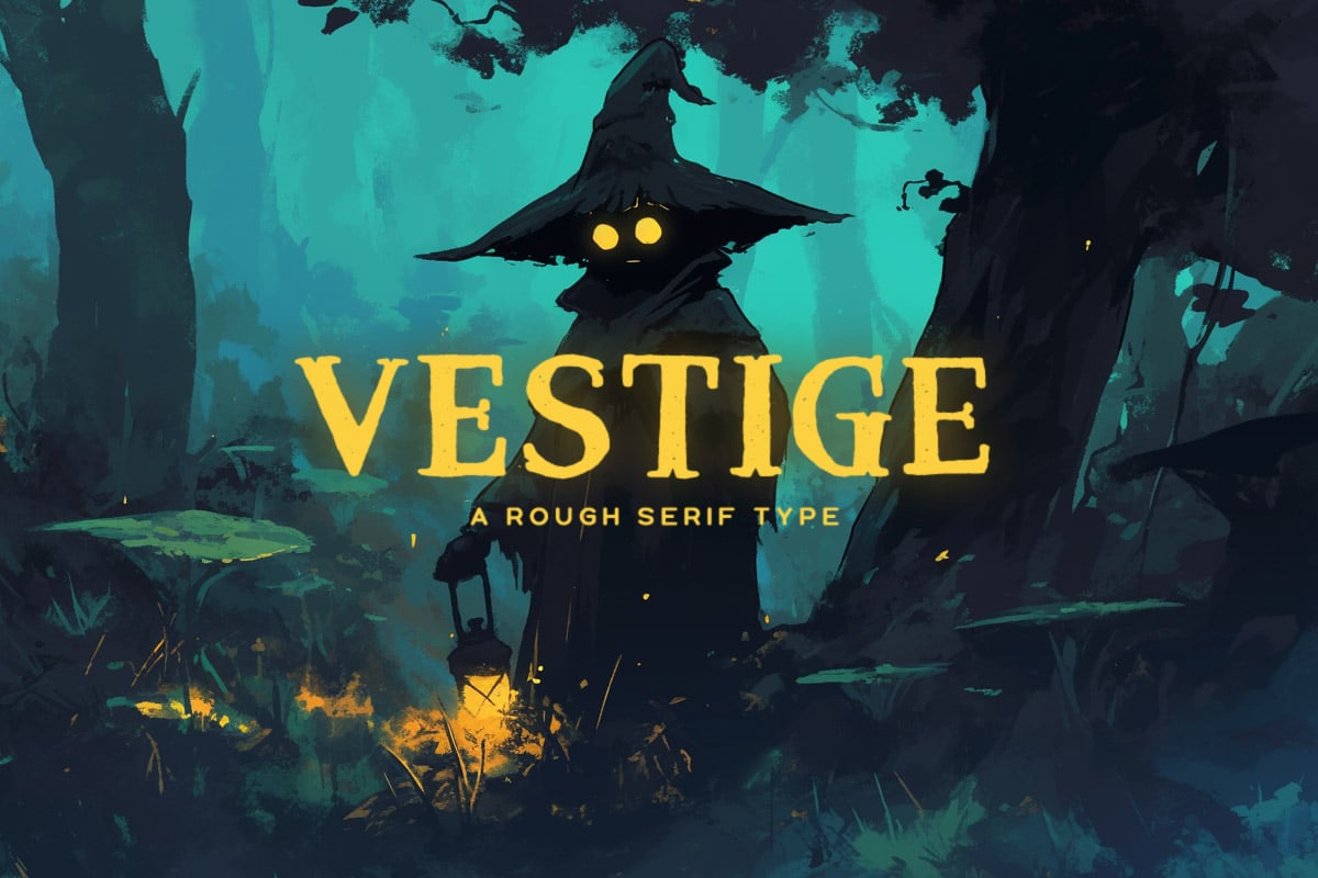 Vestige - Rough Serif Fairytale Font