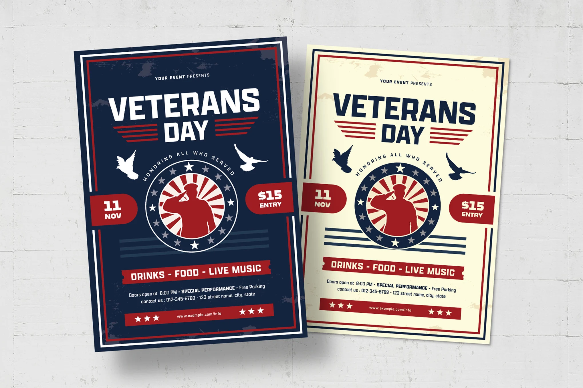 Veterans Day Event Flyer Template