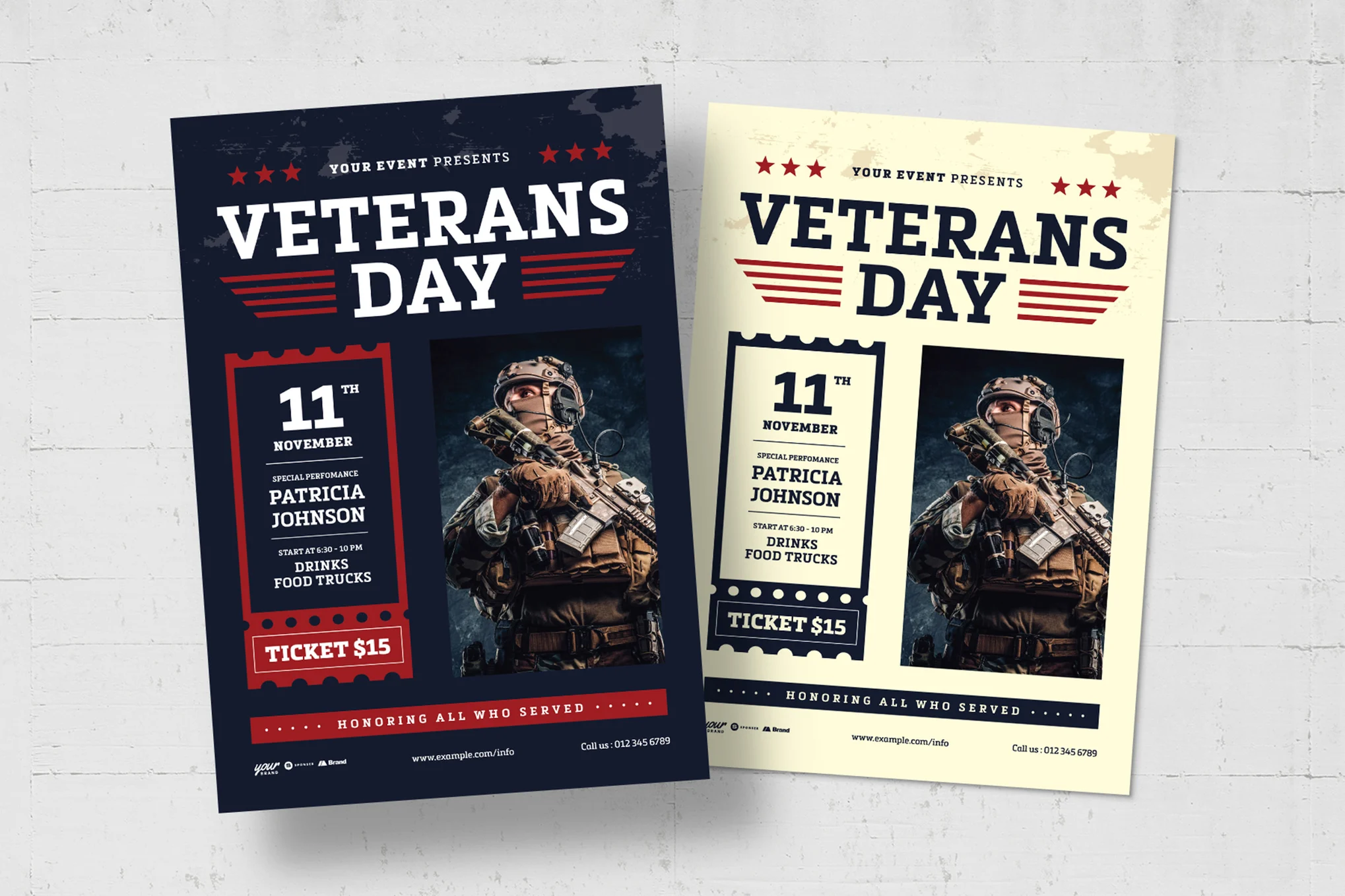 Veterans Day Flyer & Poster Template