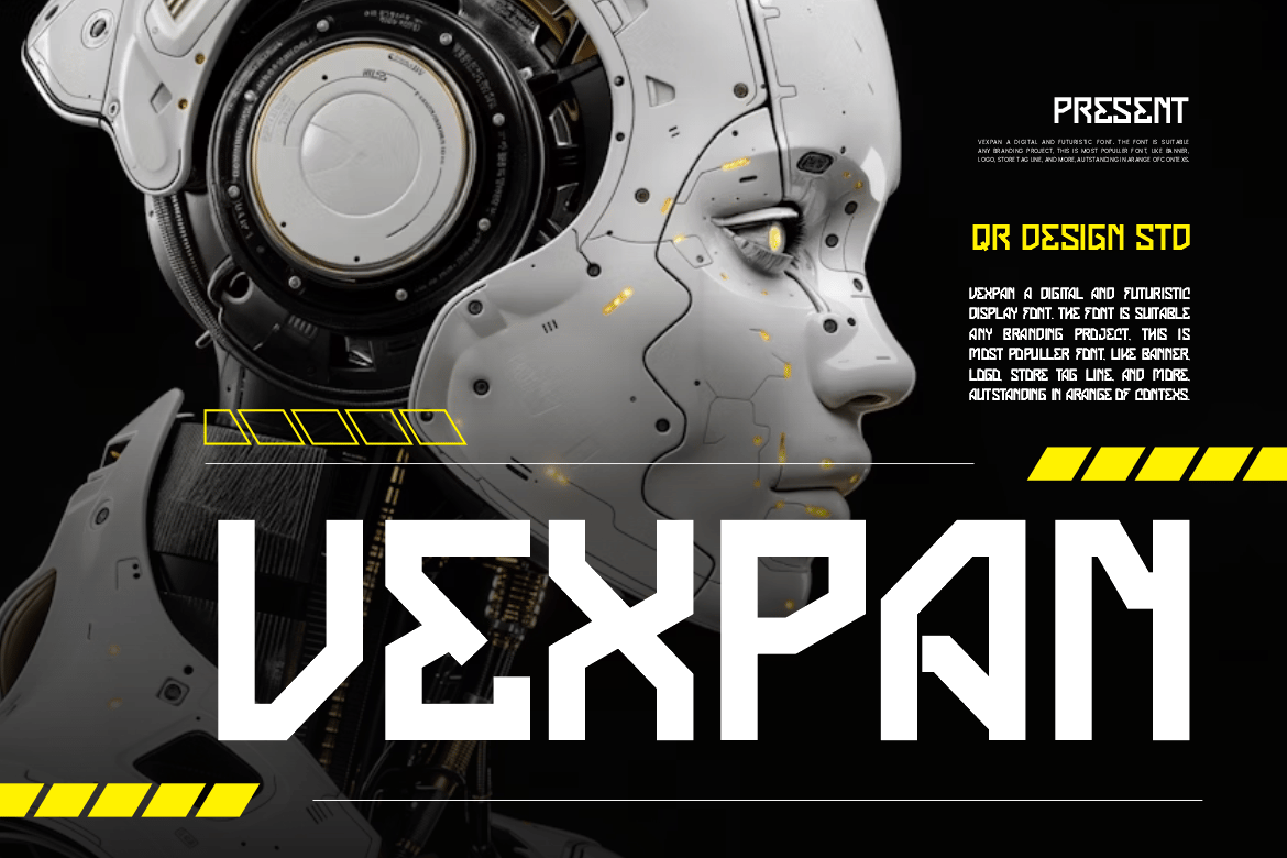Vexpan - Futuristic Alien Font