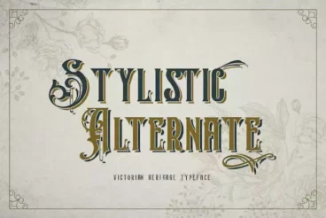 First alternate image for Victorian Heritage Font