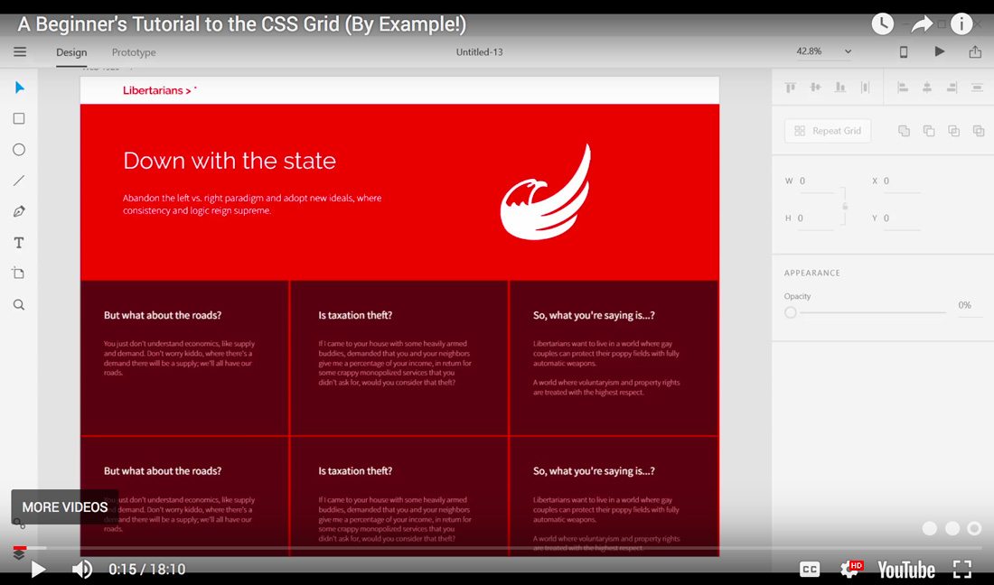 Почему css grid выходит за границы родительского элемента