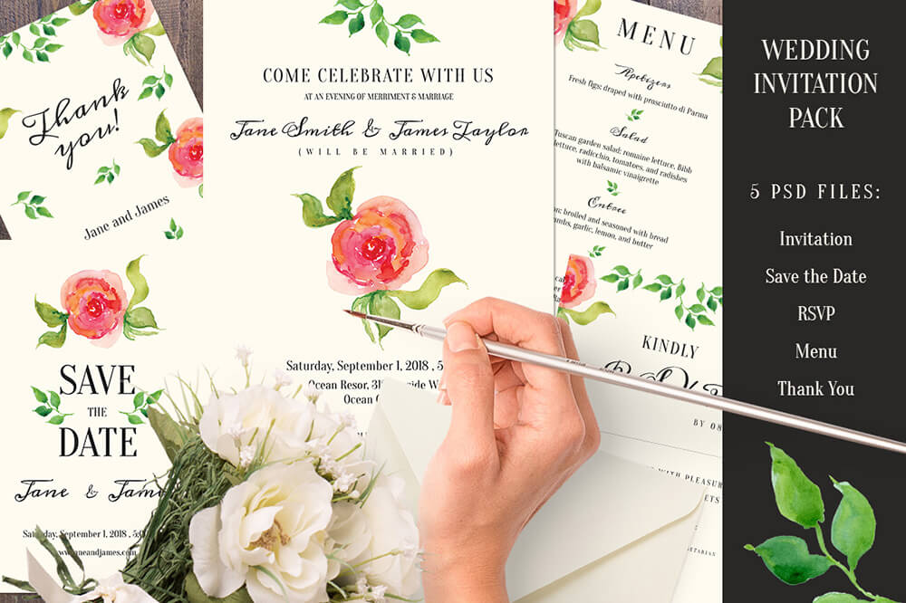 view1-o 50 Wonderful Wedding Invitation & Card Design Samples design tips 