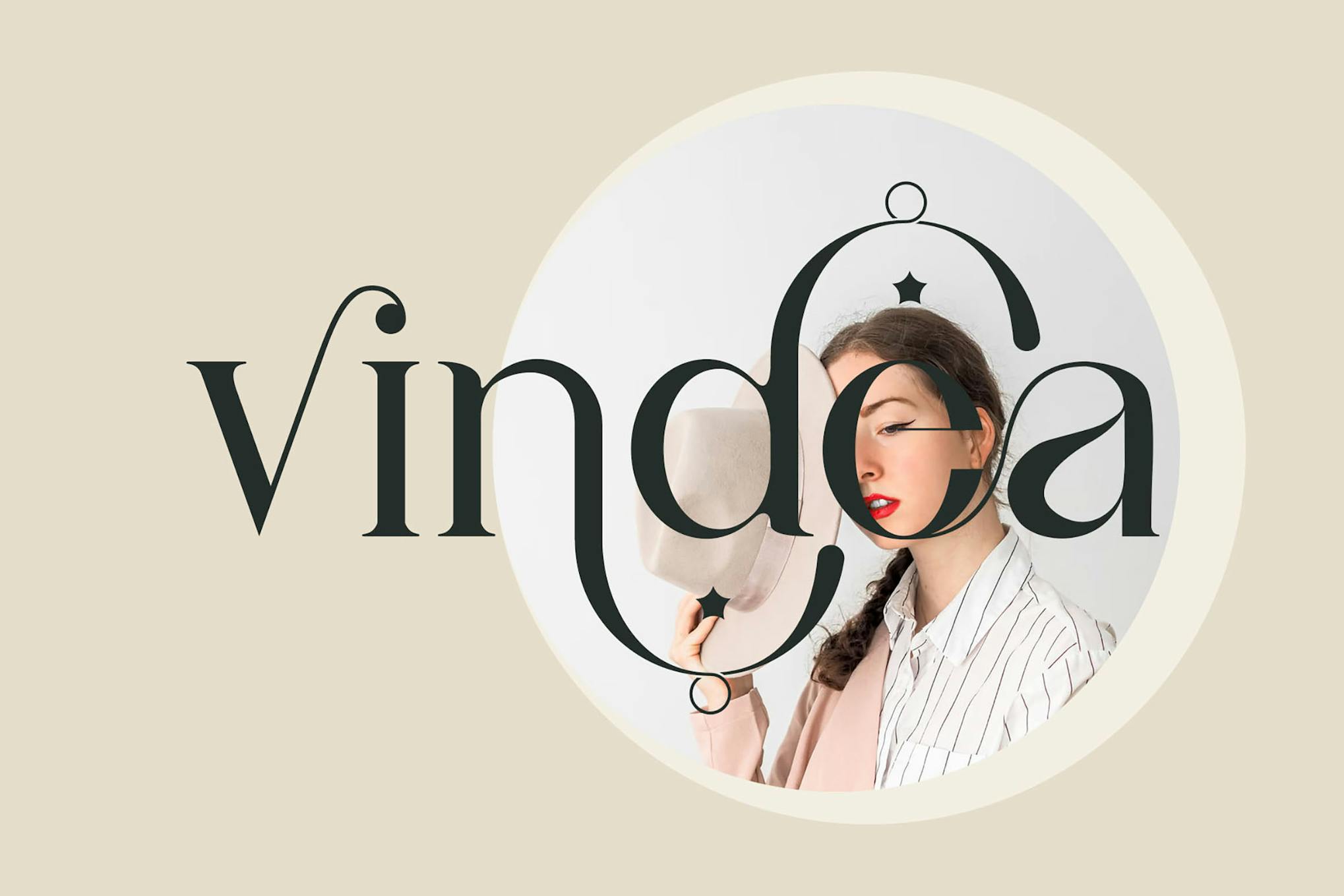 Vindea - فونت Ligature Serif