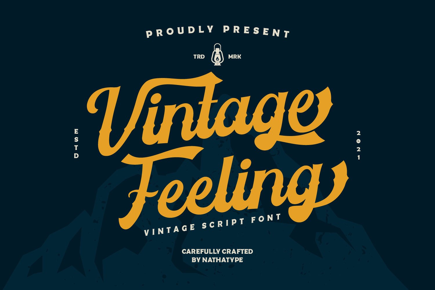 Vintage Feeling - Script Label Font