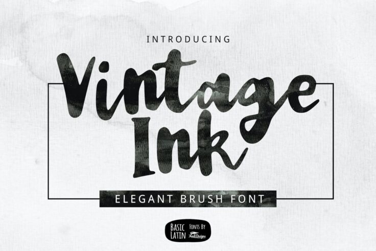 View Information about Vintage Ink Style Font