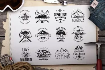 First alternate image for Vintage Outdoor Travel & Adventure Logo Badge Templates