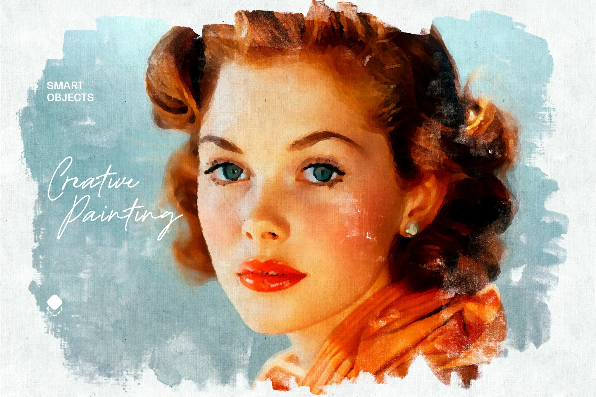 Vintage Painting Photo Effect PSD