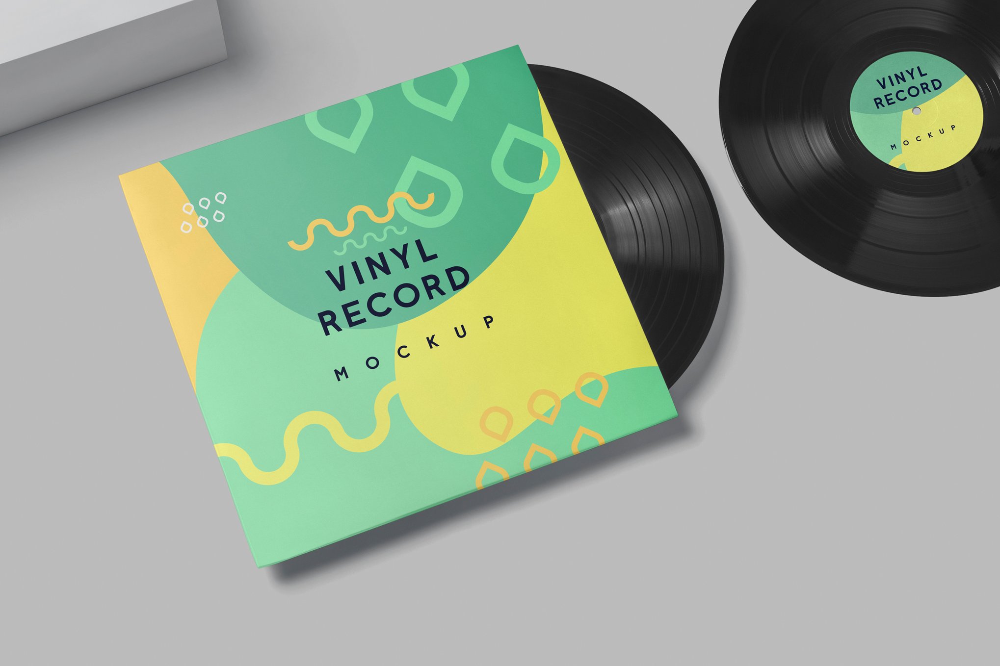 Vinyl Record Cover Mockup Template