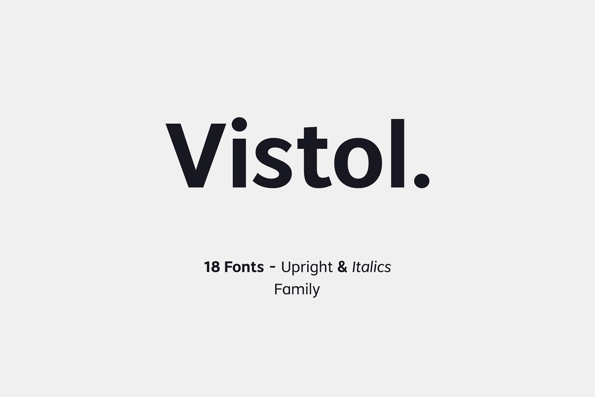 Vistol - Latin Pro Small Letters Font