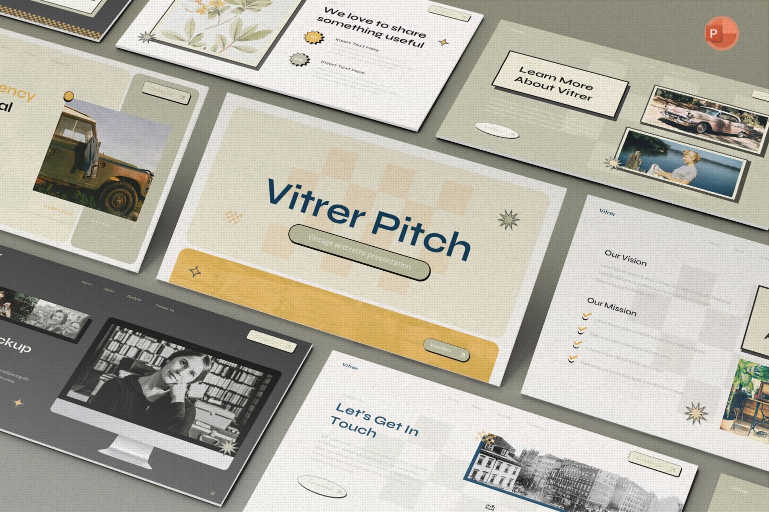 20+ Handpicked Vintage PowerPoint Templates for Classic Slideshows ...