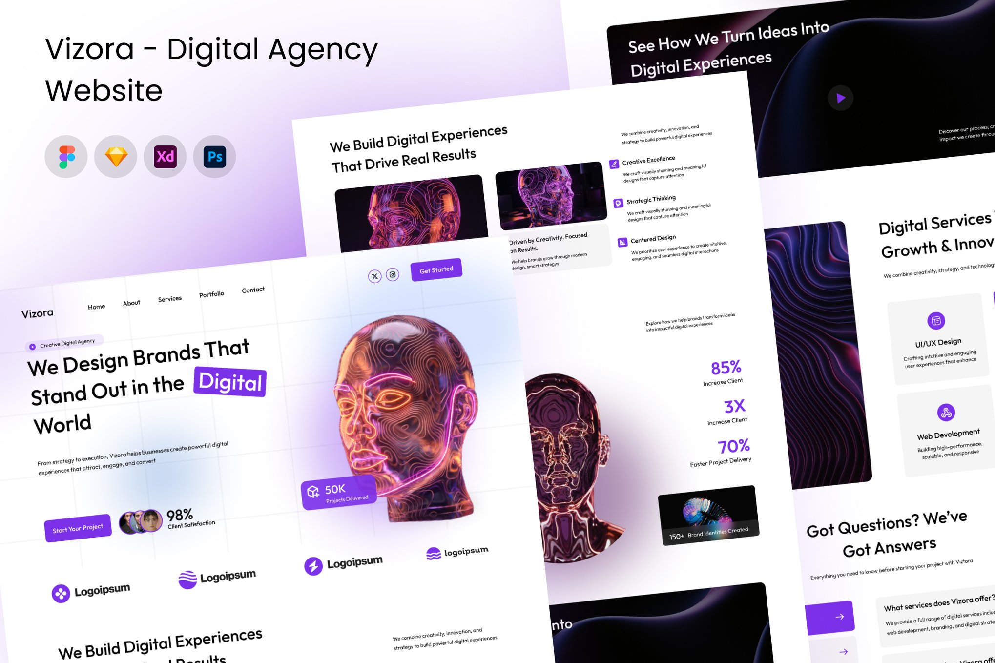Vizora - Digital Agency Website Template