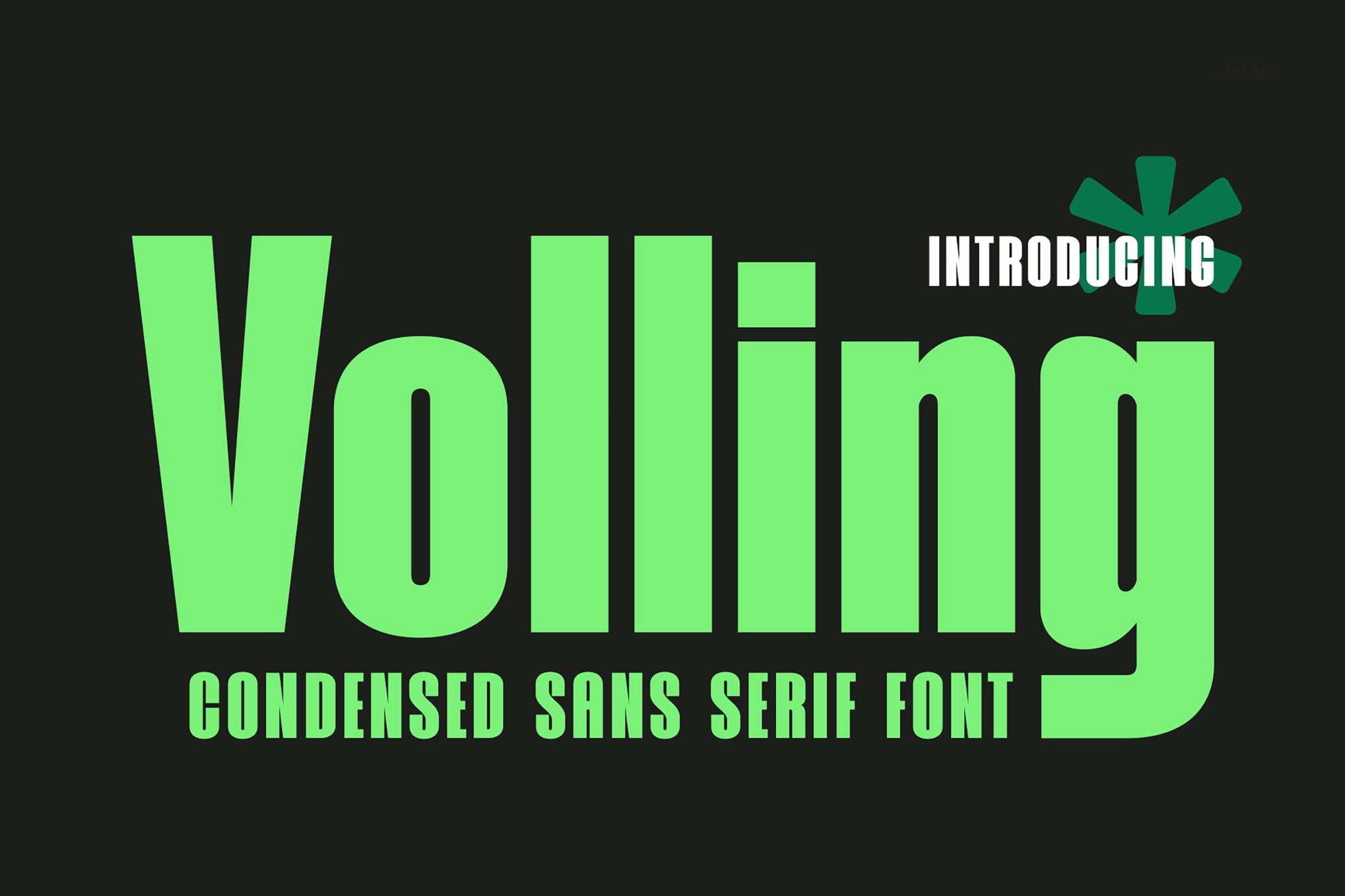 Volling - Modern Condensed Font