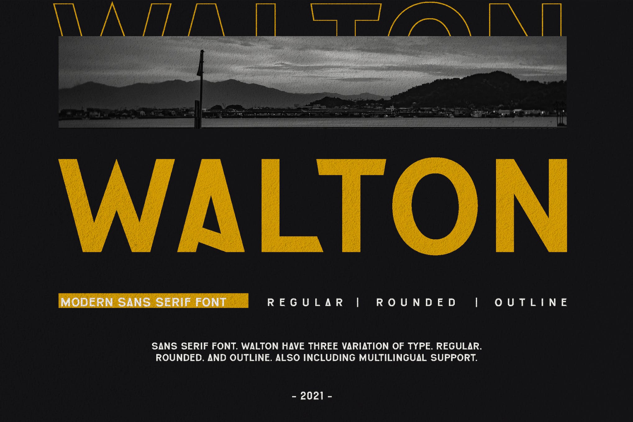 WALTON - Font Pencitraan Merek Sinematik