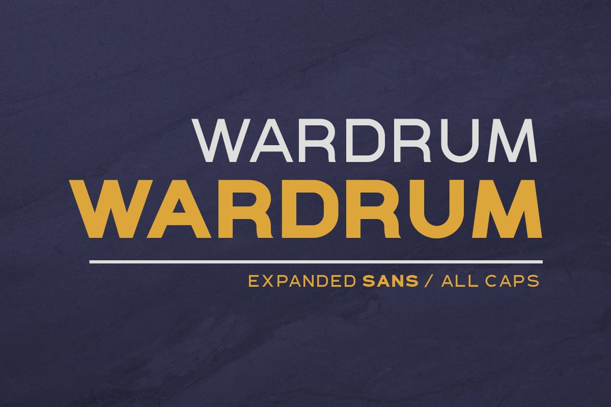 WARDRUM - Expanded Font for Captions