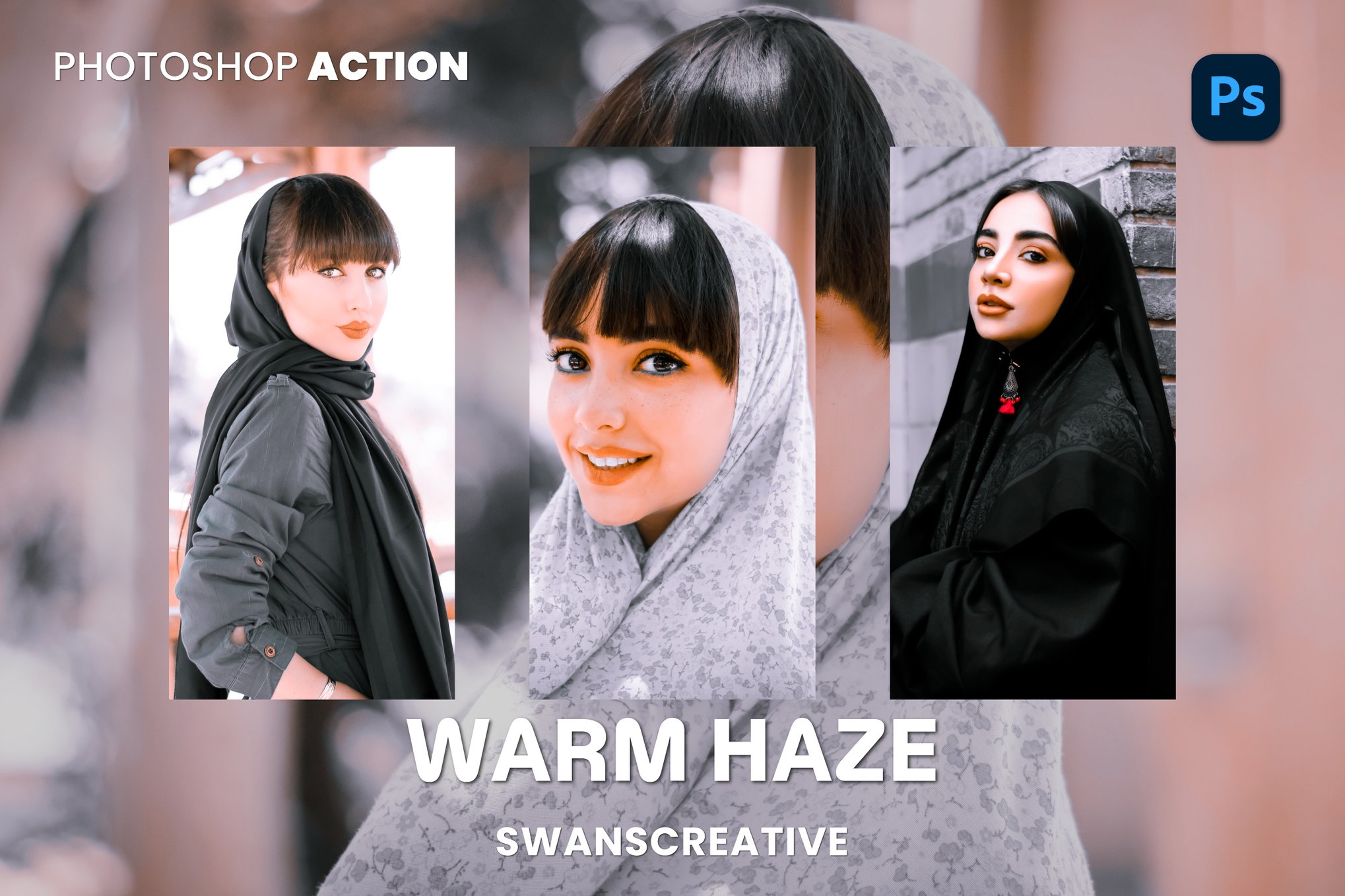 Warm Haze Effect Photoshop Action
