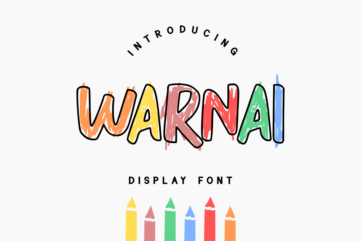 WARNAI - Colorful Kawaii Font