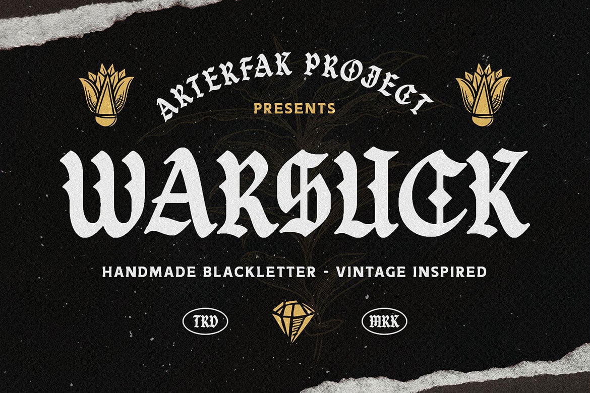 Warsuck - Handmade Pirate Font