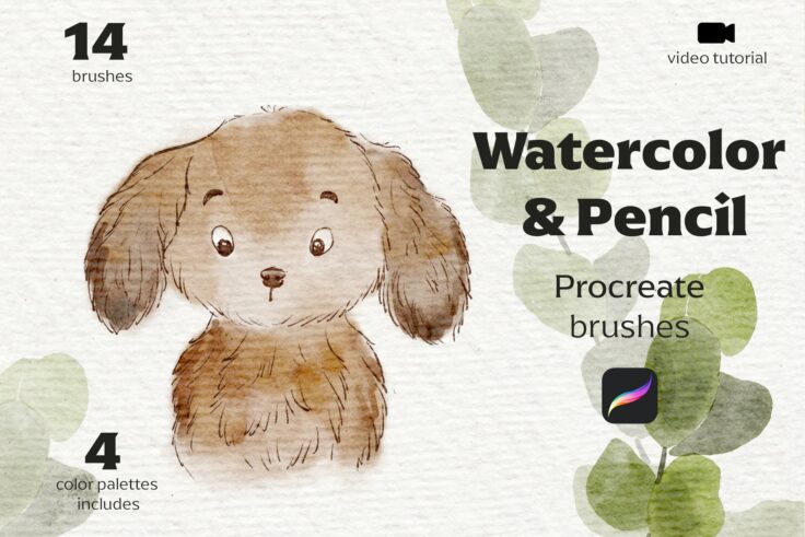 View Information about Watercolor & Pencil Procreate Brushes