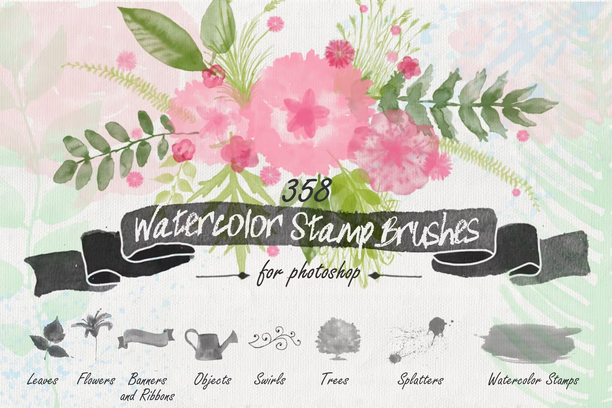 watercolor-brushes-5 35+ Best Photoshop Watercolor Brushes (Free & Premium) design tips 