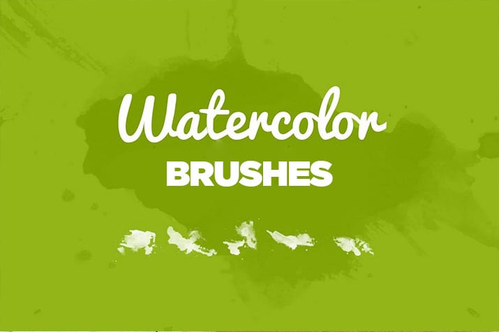 Watercolour Blooms: 150 Stamp Brushes for Photoshop - Design Cuts