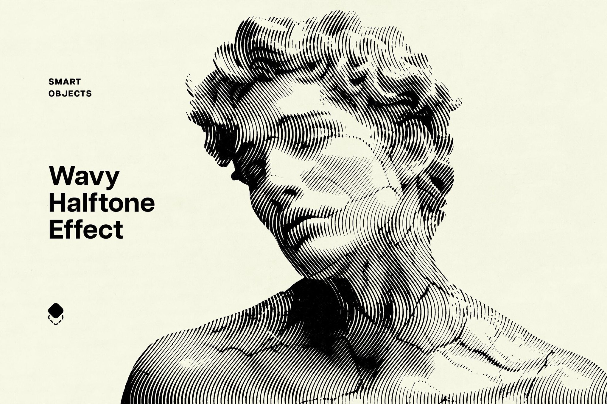 Wavy Halftone Photoshop Filter