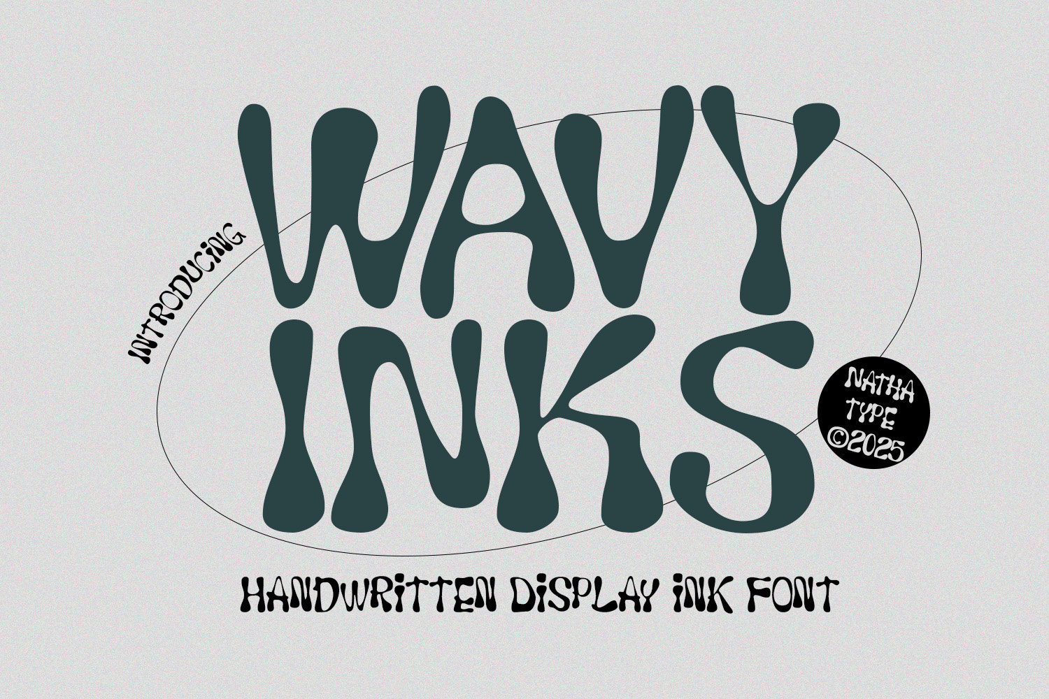 Wavy Inks - Handwritten Wavy Font