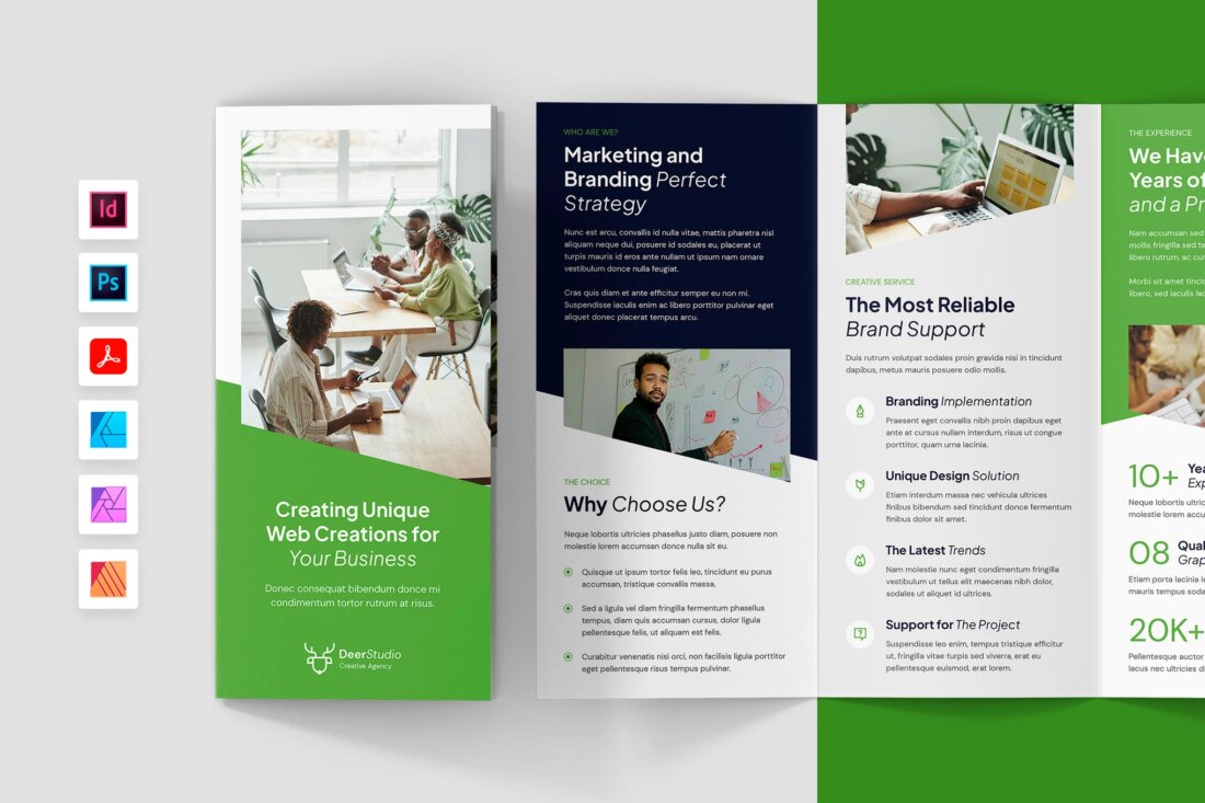 40+ Best InDesign TriFold Templates 2025 | Design Shack