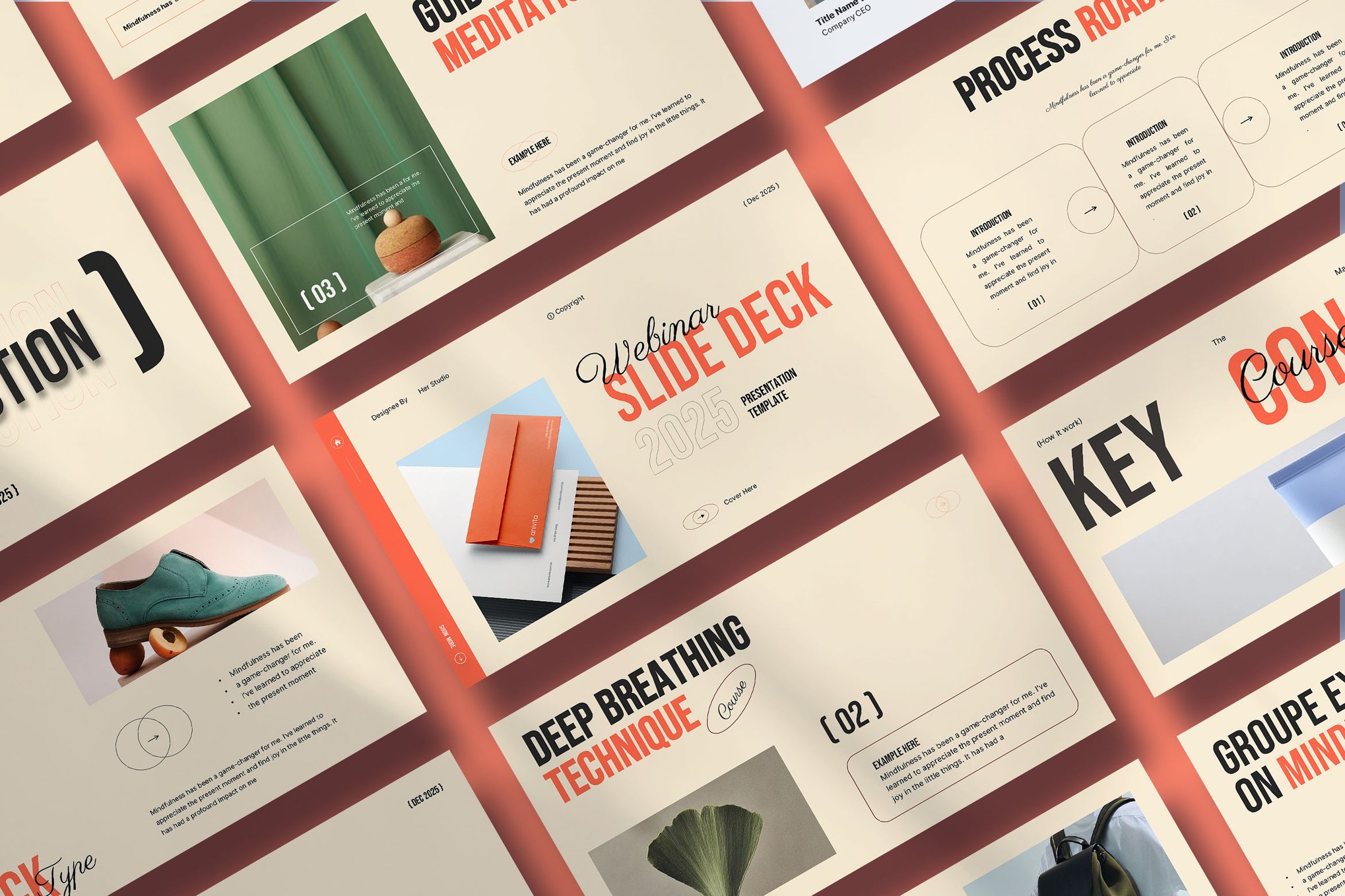 Webinar Course Slide Deck PowerPoint Template