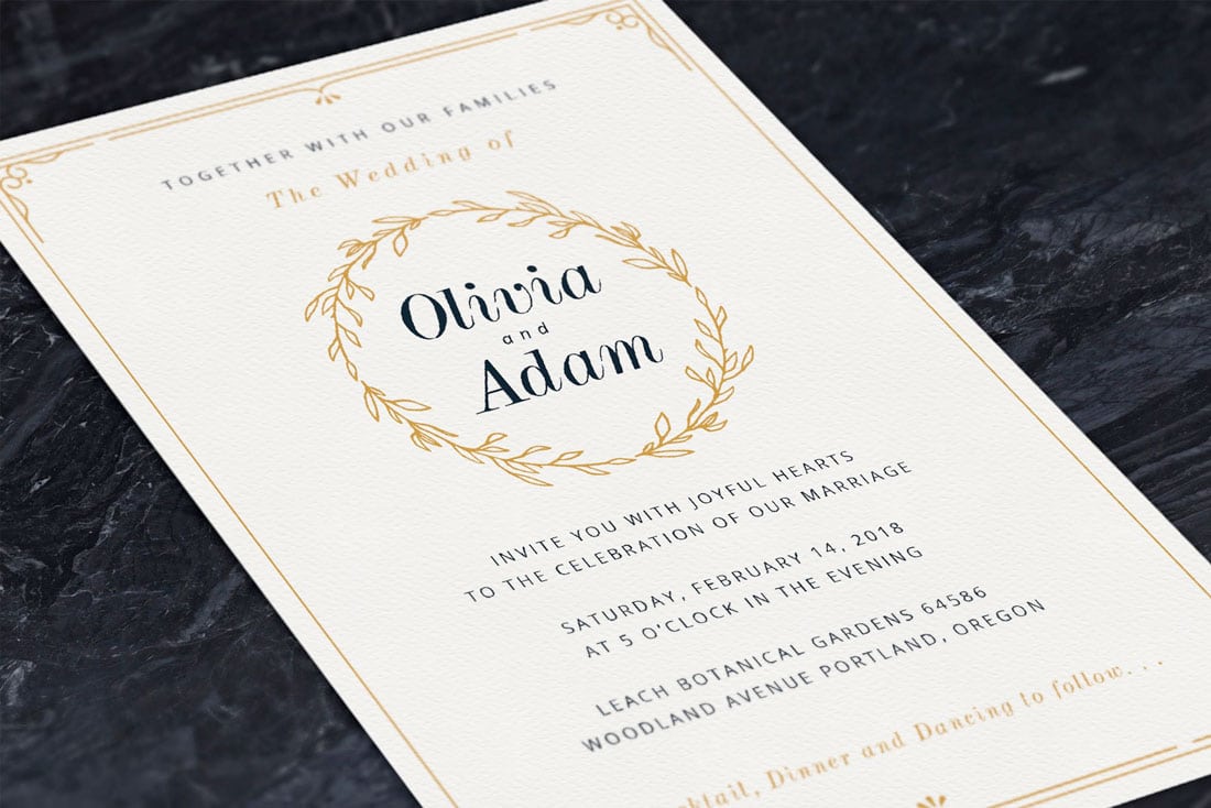 wedding invitation design