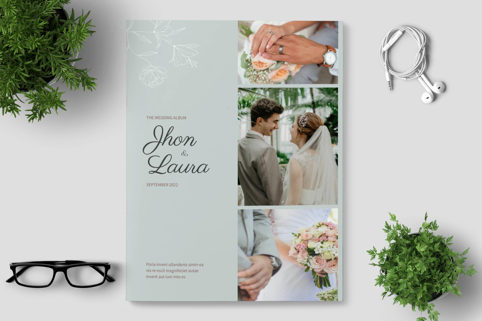 Wedding Photo Book InDesign Template