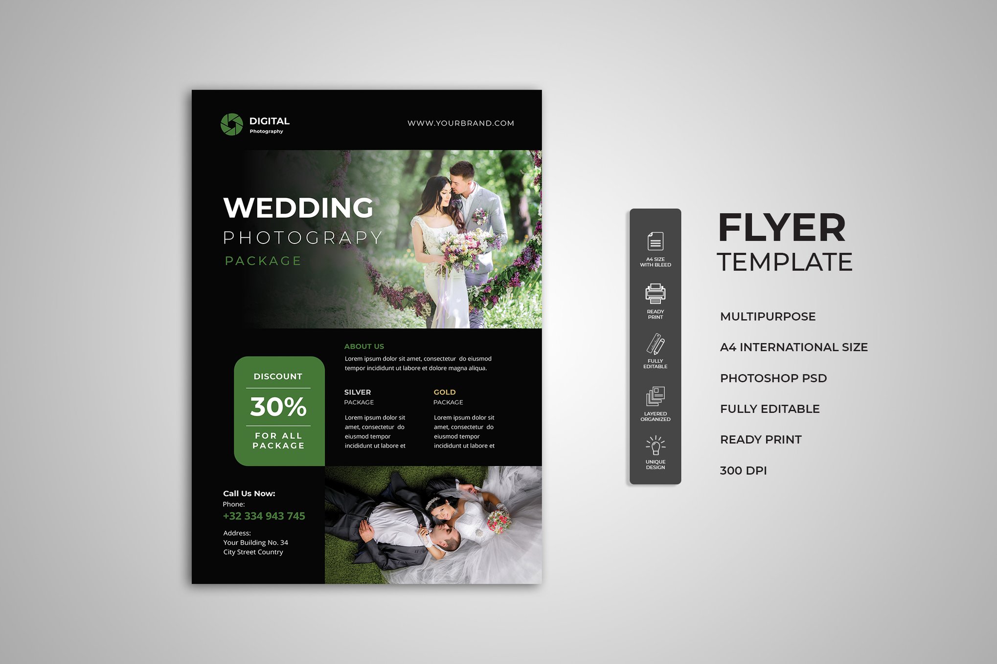 Wedding Photography Flyer Template