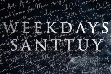 Second alternate image for Weekdays Santtuy Creative Cursive Font