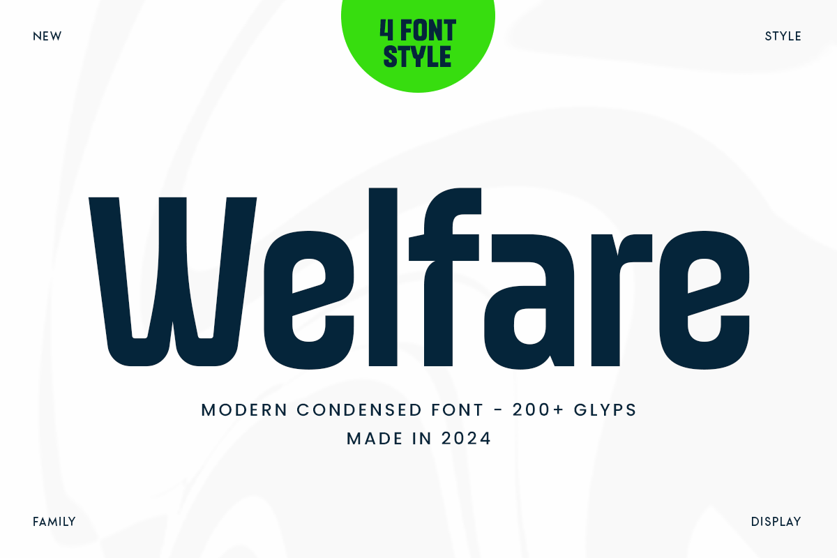 Welfare - Modern Medical Font