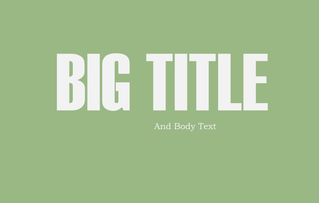 what is a display font