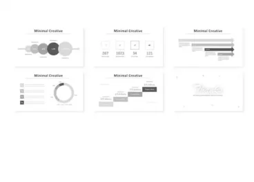 First alternate image for White Minimal Keynote Template