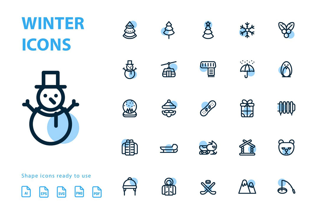 winter-icons Icon Design in 2020: The Key Trends design tips 